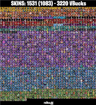 Selling Rare 1531 Skins OG Fortnite Renegade 